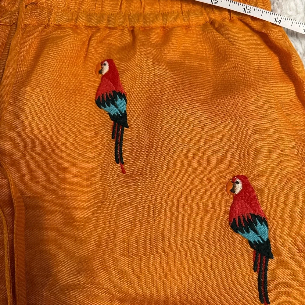 Farm Rio linen blend cropped pants - Picture 3 of 7